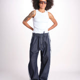 denim con coulisse e bande MILVA C44D DENIMBLU milaura 