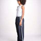 denim con coulisse e bande MILVA C44D DENIMBLU milaura 