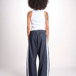 denim con coulisse e bande MILVA C44D DENIMBLU milaura 