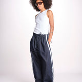 denim con coulisse e bande MILVA C44D DENIMBLU milaura 