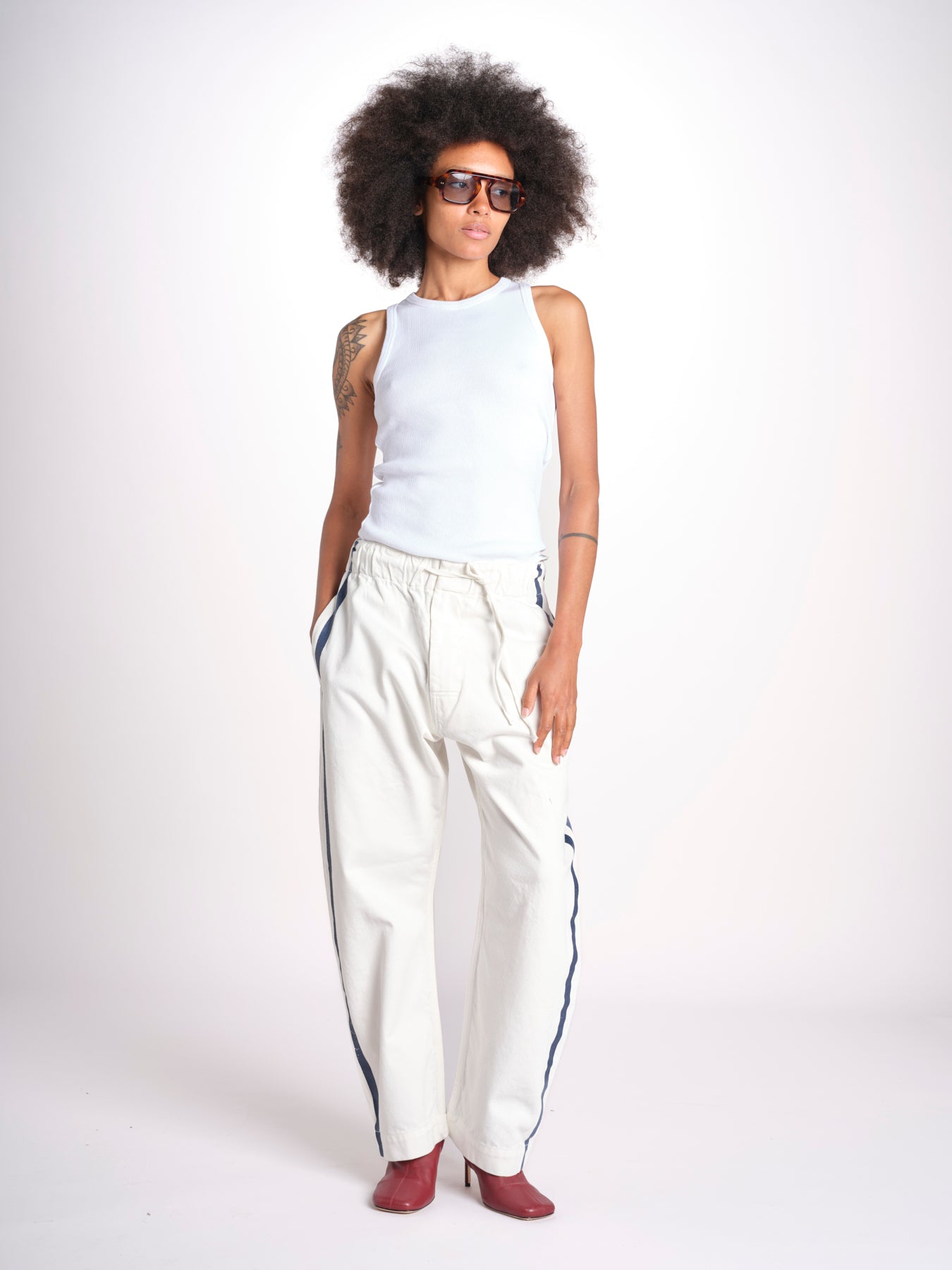 denim con coulisse e bande MILVA C44 DENIM milaura 