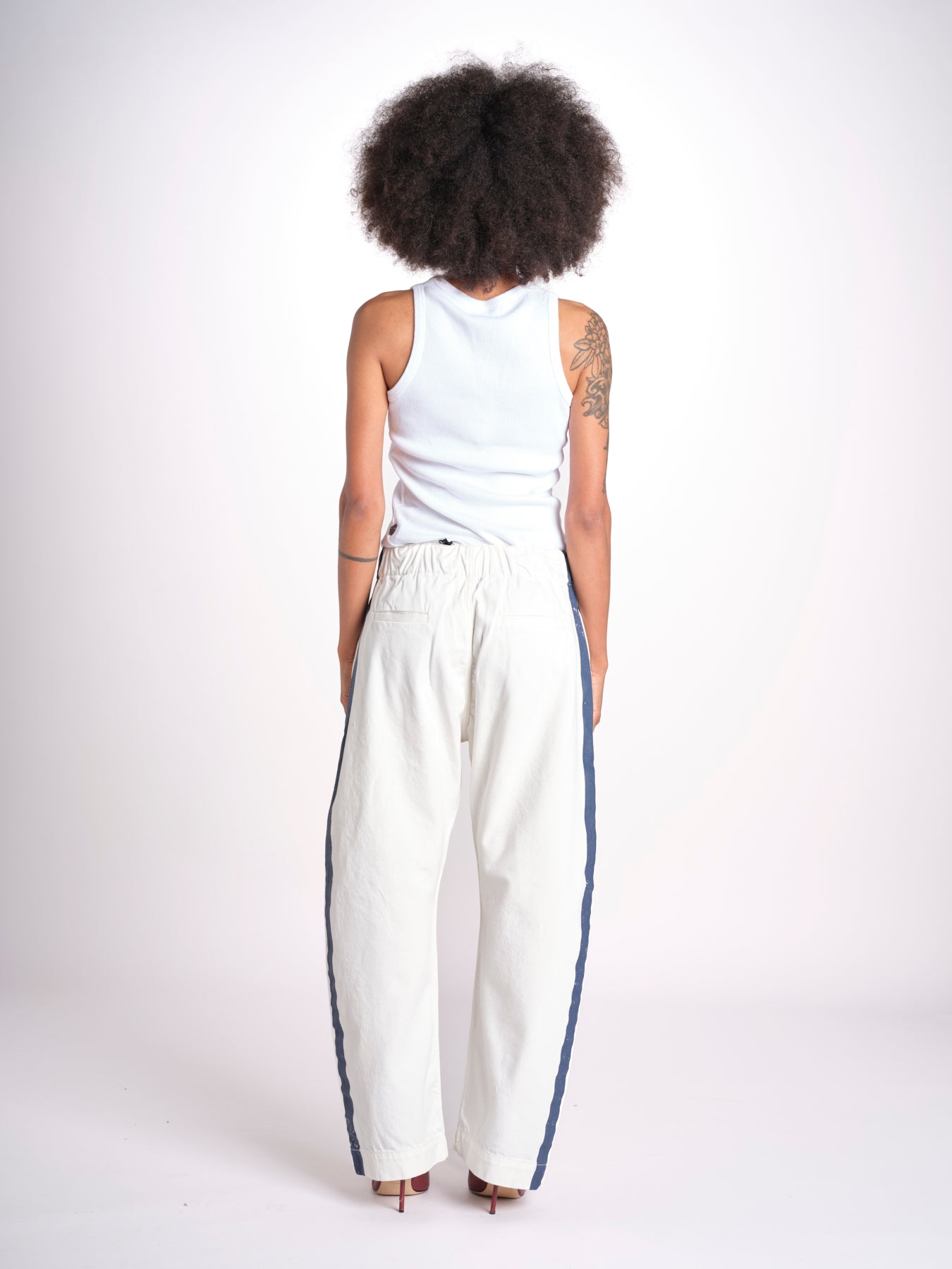 denim con coulisse e bande MILVA C44 DENIM milaura 