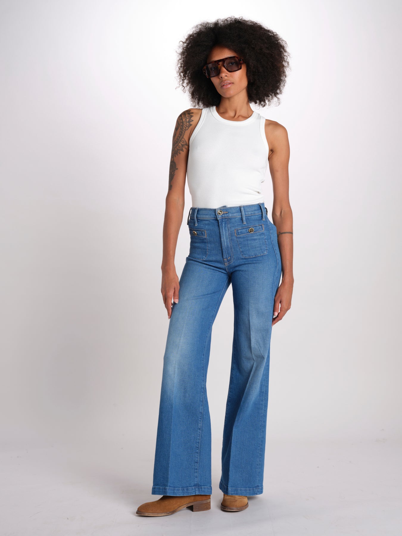 STASHED HUSTLER ROLLER SNEAK denim con taschine e bottoni 12238-1423 STESHED HUSTLER ROLLER SNEAK WKM WHISK ME AWAY mother 