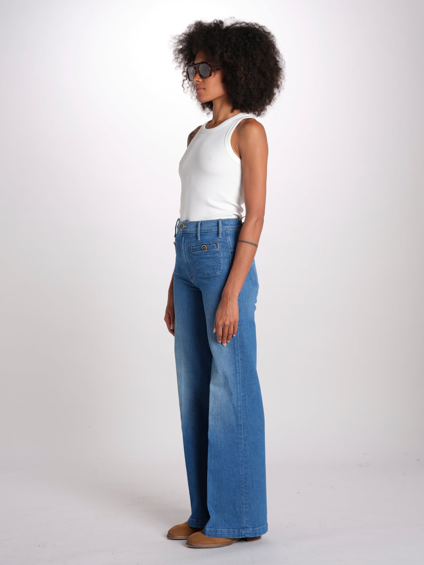 STASHED HUSTLER ROLLER SNEAK denim con taschine e bottoni 12238-1423 STESHED HUSTLER ROLLER SNEAK WKM WHISK ME AWAY mother 