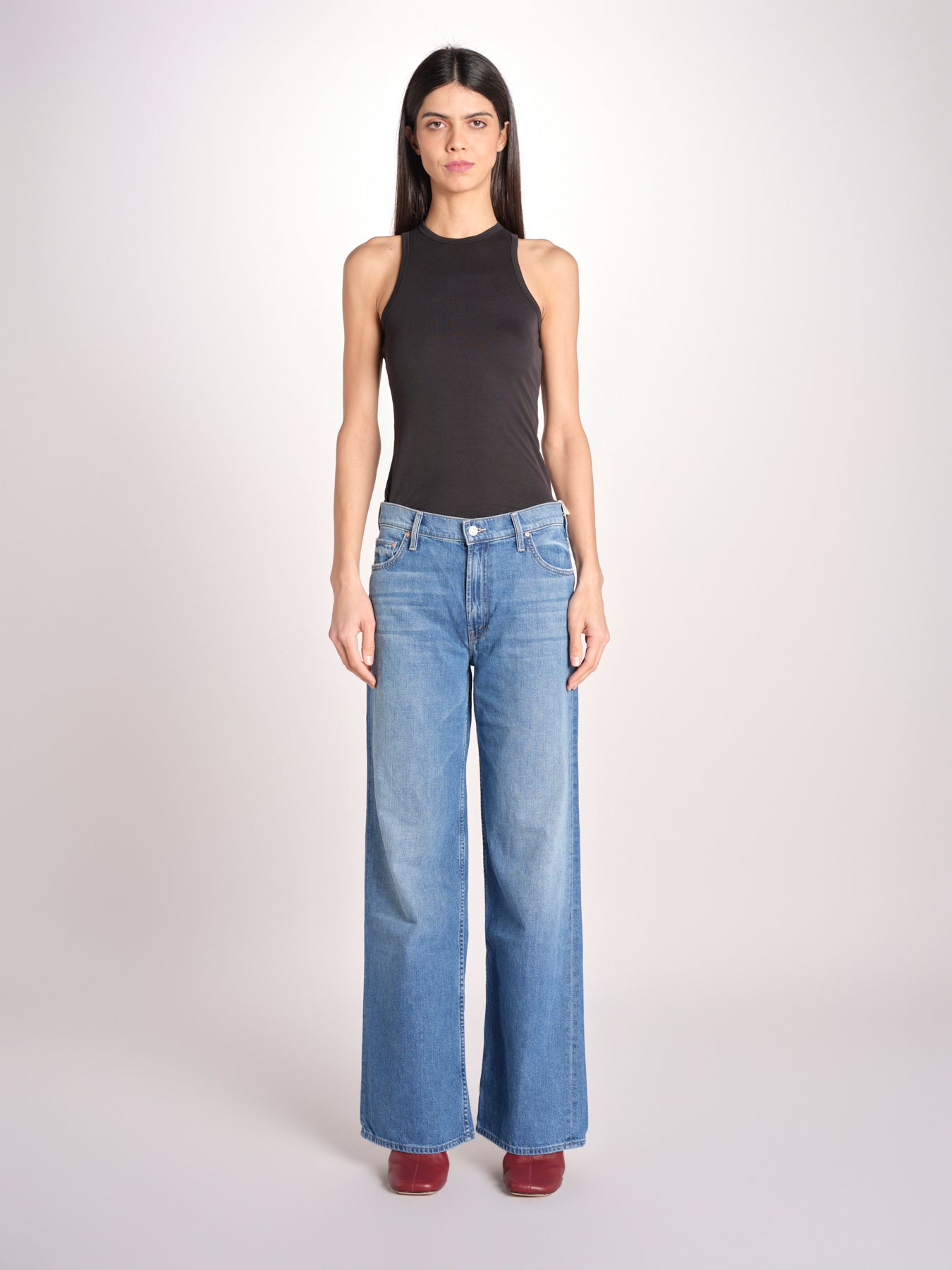 denim dritto a vita bassa 12488-1230 HUF HIT SHUFFLE mother 