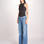 denim dritto a vita bassa 12488-1230 HUF HIT SHUFFLE mother 