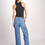 denim dritto a vita bassa 12488-1230 HUF HIT SHUFFLE mother 