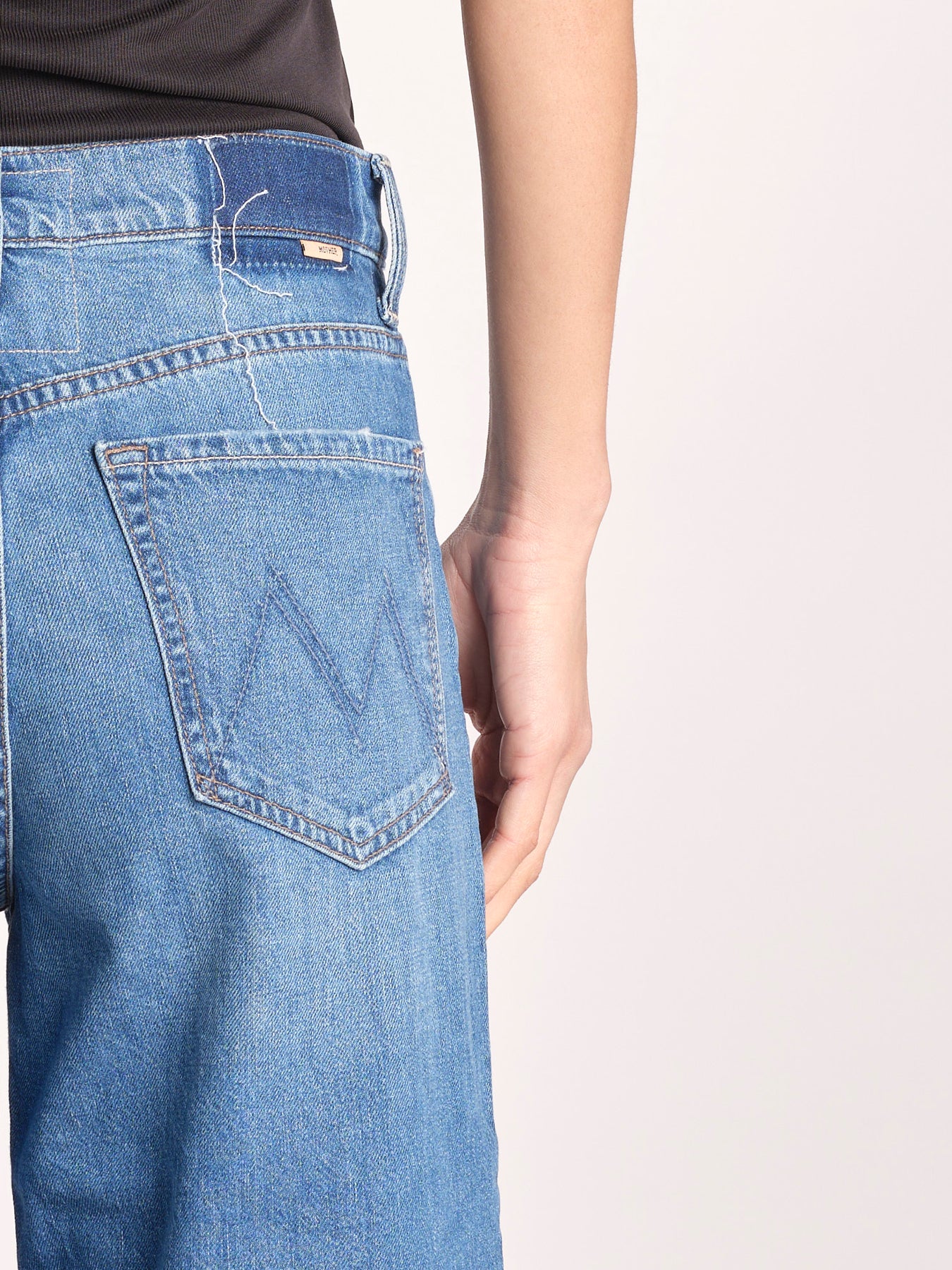 denim dritto a vita bassa 12488-1230 HUF HIT SHUFFLE mother 
