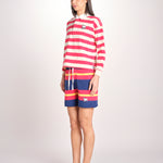 polo a righe maniche lunghe 8475-2020 THE BOXY MATCH GOR TANGO RED.CREAM mother 