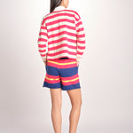 polo a righe maniche lunghe 8475-2020 THE BOXY MATCH GOR TANGO RED.CREAM mother 