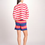 polo a righe maniche lunghe 8475-2020 THE BOXY MATCH GOR TANGO RED.CREAM mother 