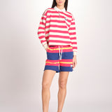 polo a righe maniche lunghe 8475-2020 THE BOXY MATCH GOR TANGO RED.CREAM mother 