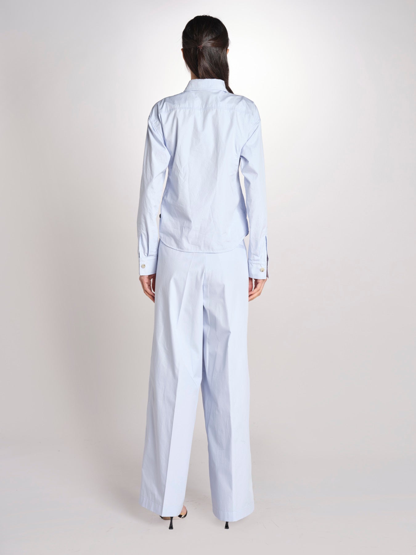 camicia uomo in popeline G012-0187-6311 CELESTE n21 