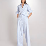 camicia uomo in popeline G012-0187-6311 CELESTE n21 
