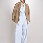 camicia uomo in popeline G012-0187-6311 CELESTE n21 