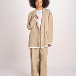 blazer over in lino L061-3640-1231 NOCCIOLA n21 