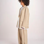 blazer over in lino L061-3640-1231 NOCCIOLA n21 