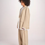 blazer over in lino L061-3640-1231 NOCCIOLA n21 