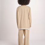 blazer over in lino L061-3640-1231 NOCCIOLA n21 