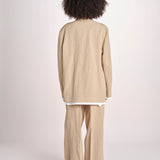 blazer over in lino L061-3640-1231 NOCCIOLA n21 