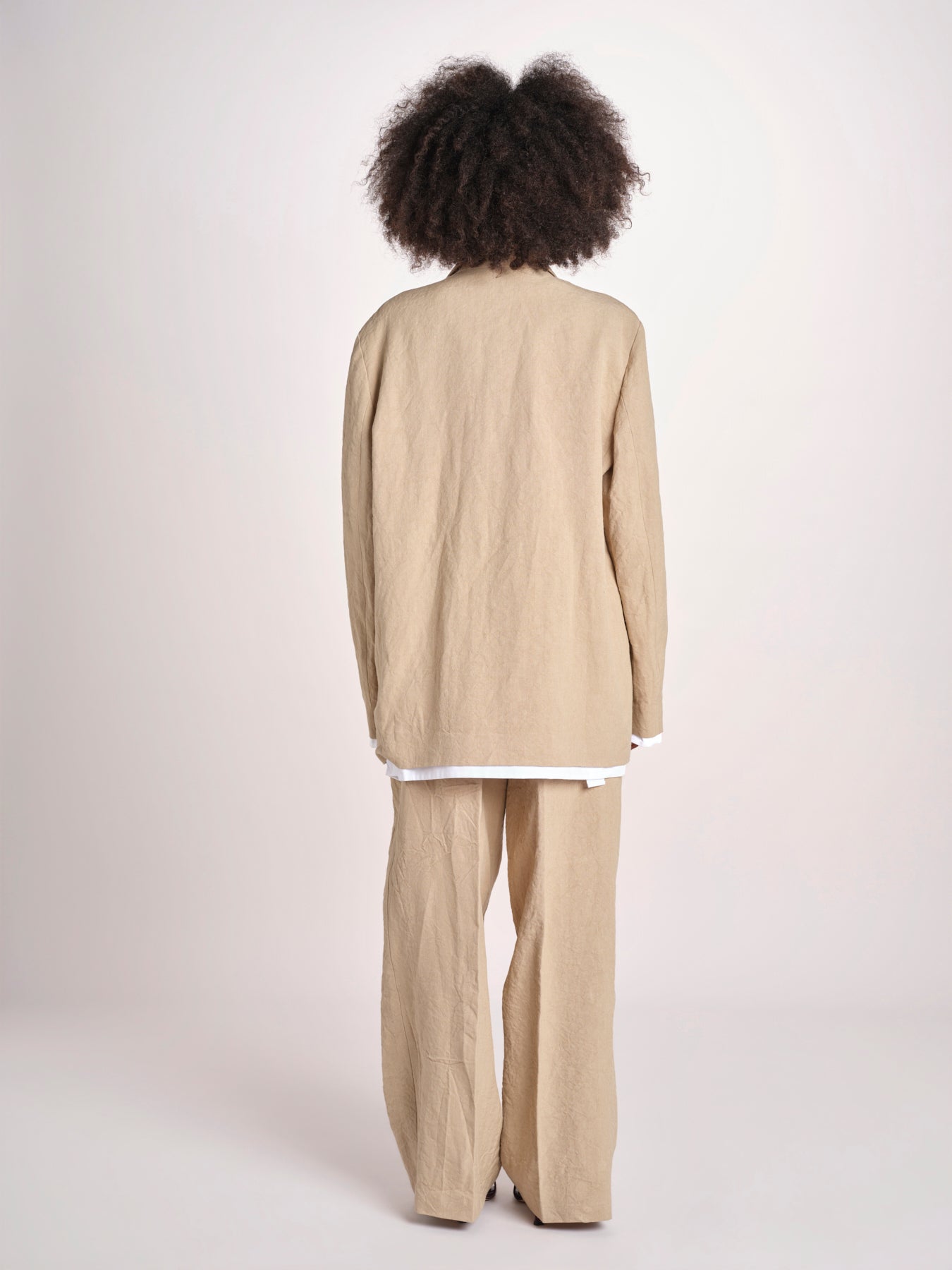 blazer over in lino L061-3640-1231 NOCCIOLA n21 