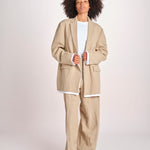 blazer over in lino L061-3640-1231 NOCCIOLA n21 