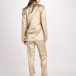 blazer in shantung L062-5980-1186 KAKI CHIARO n21 
