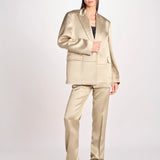 blazer in shantung L062-5980-1186 KAKI CHIARO n21 