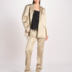 blazer in shantung L062-5980-1186 KAKI CHIARO n21 