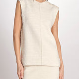 Top in bouclé T021-0248-1115 CREMA n21 