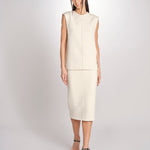 Top in bouclé T021-0248-1115 CREMA n21 