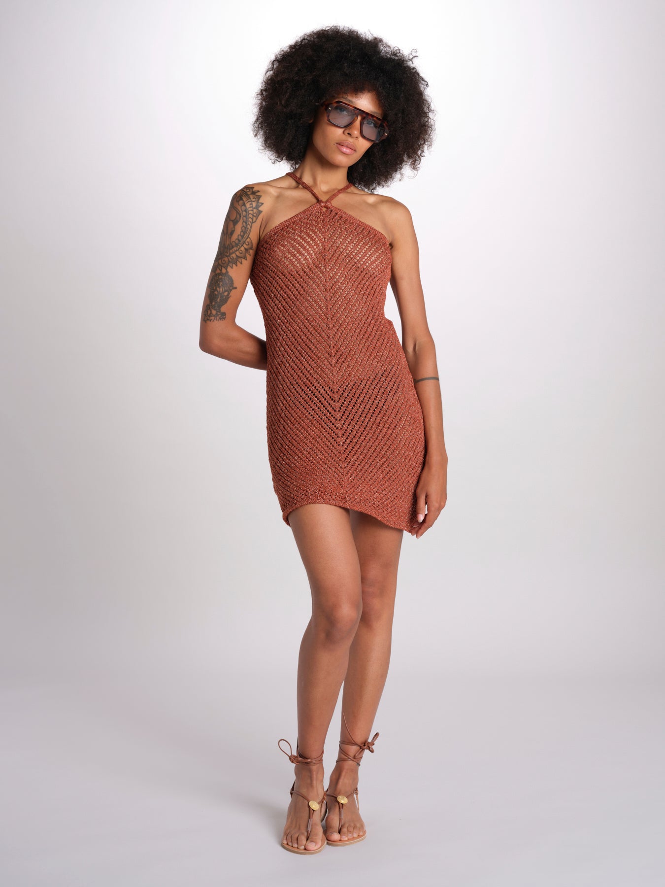 miniabito in cochet 26103 BRONZE nima 