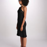 abito lungo in crochet 2610 BLACK nima 