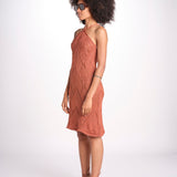 abito lungo in crochet 2610 BRONZE nima 