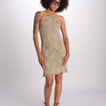 abito lungo in crochet 2610 GOLD nima 