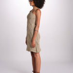 abito lungo in crochet 2610 GOLD nima 