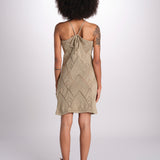abito lungo in crochet 2610 GOLD nima 