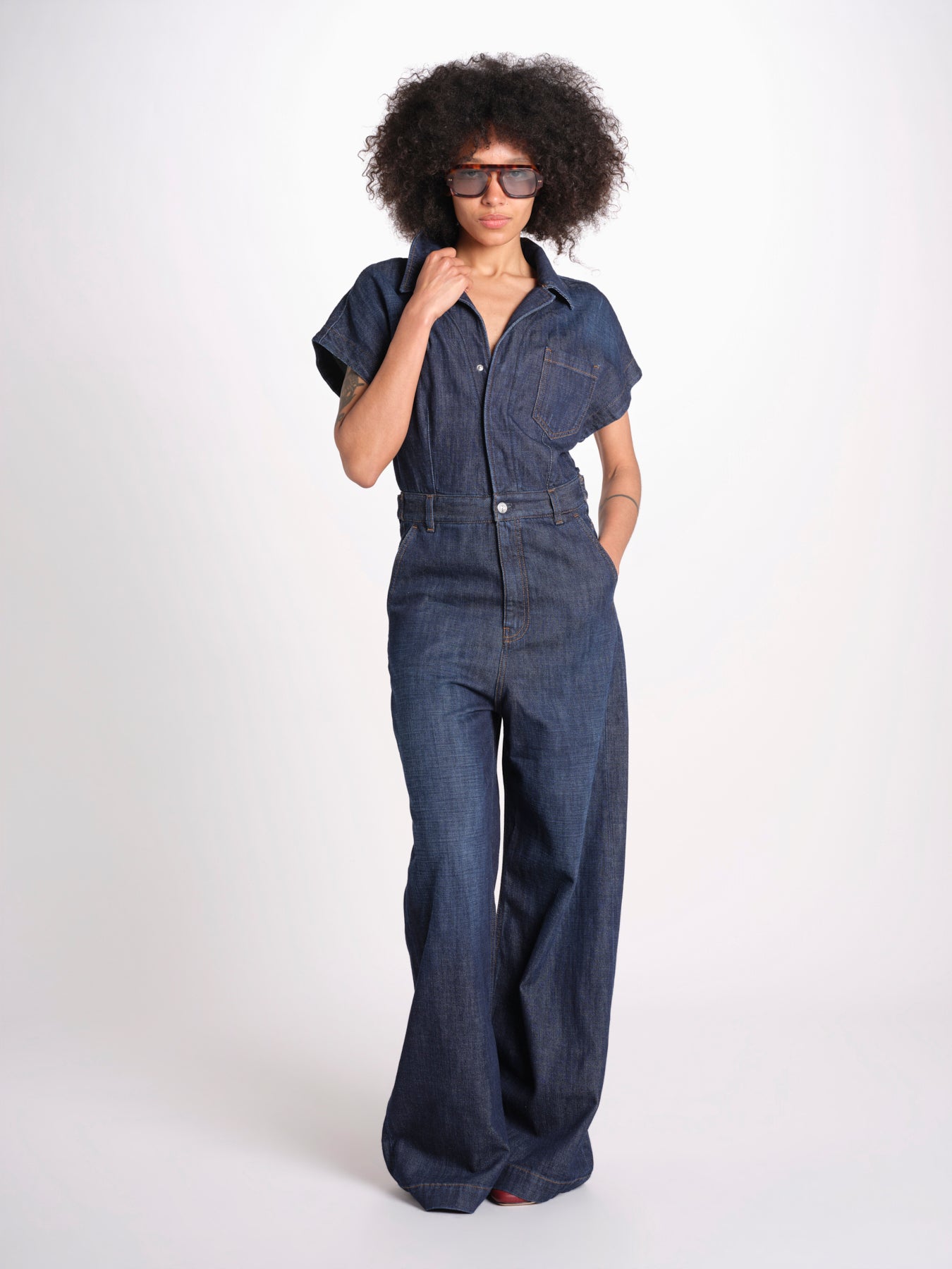 tuta in denim FAUNA FAU05 BLU nine in the morning 