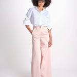 pantalone over in cotone pesante ORIANNA ORNO9 ANTICO nine in the morning 
