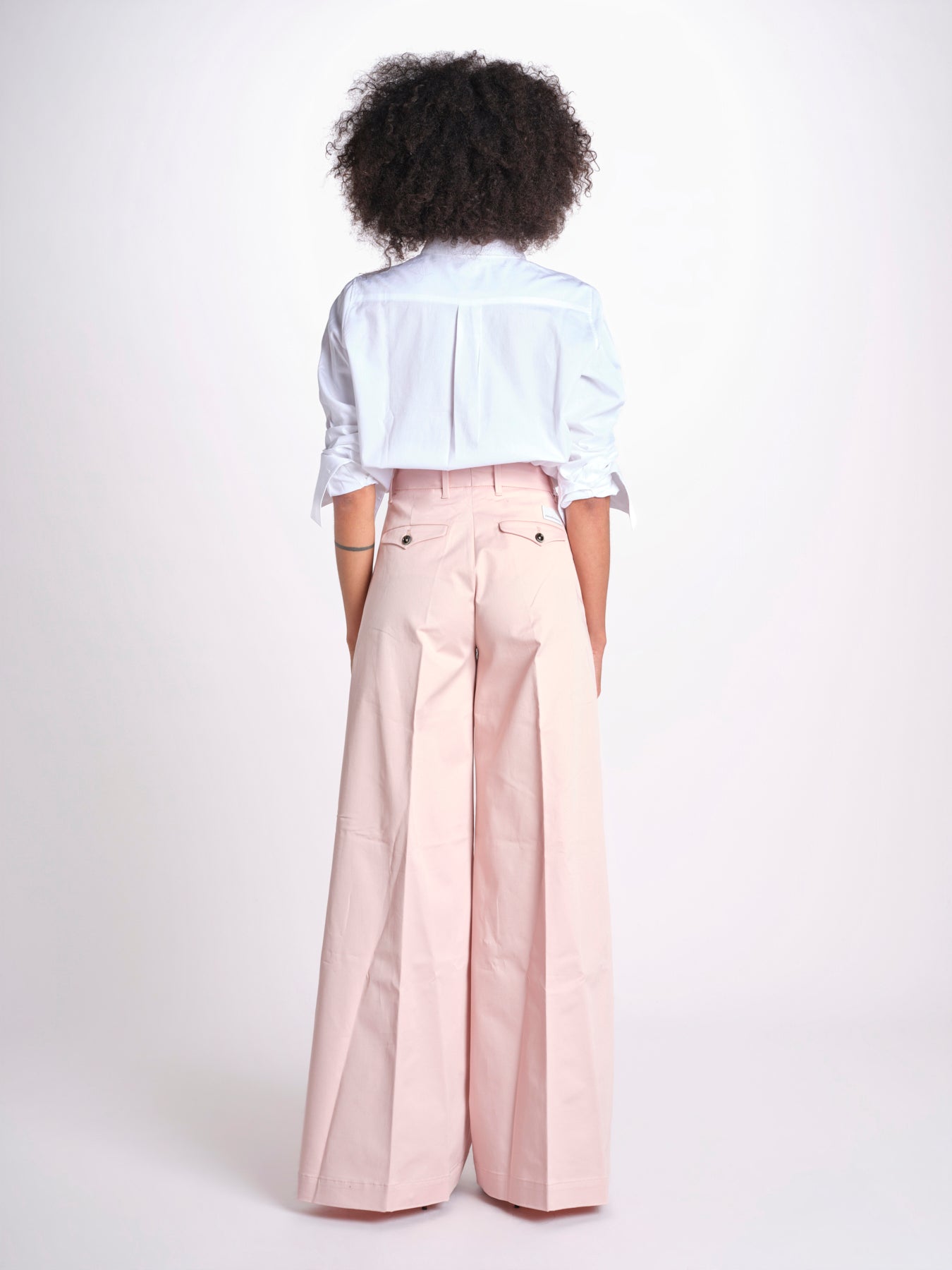 pantalone over in cotone pesante ORIANNA ORNO9 ANTICO nine in the morning 
