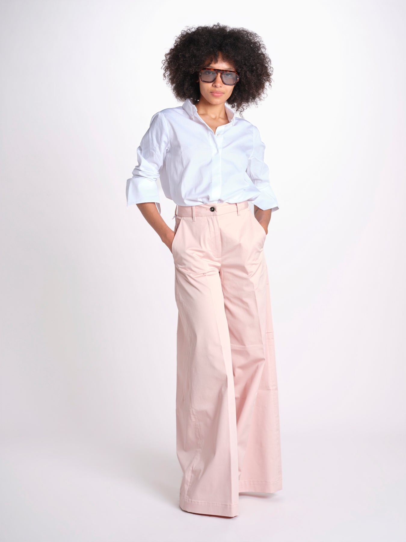 pantalone over in cotone pesante ORIANNA ORNO9 ANTICO nine in the morning 