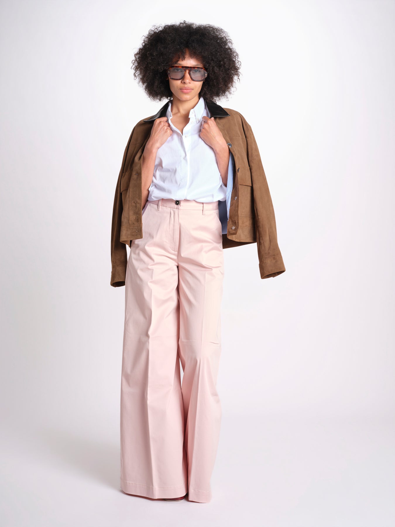 pantalone over in cotone pesante ORIANNA ORNO9 ANTICO nine in the morning 