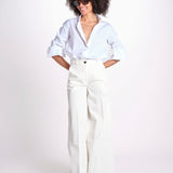pantalone over in cotone pesante ORIANNA ORNO9 MILK nine in the morning 