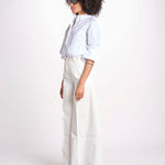 pantalone over in cotone pesante ORIANNA ORNO9 MILK nine in the morning 