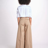 pantalone over in cotone pesante ORIANNA ORNO9 TORTORA nine in the morning 