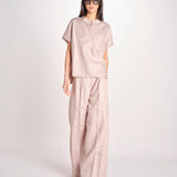 pantalone in lino con pinces PETRA PE98 ANTICO nine in the morning 