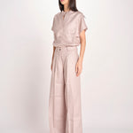 pantalone in lino con pinces PETRA PE98 ANTICO nine in the morning 