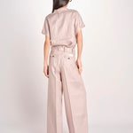 pantalone in lino con pinces PETRA PE98 ANTICO nine in the morning 