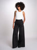 pantalone in lino con pinces