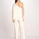 tuta asimmetrica RIO S26-142 004 IVORY oscar 